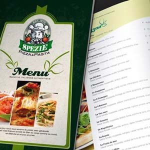 Carte menu restaurant