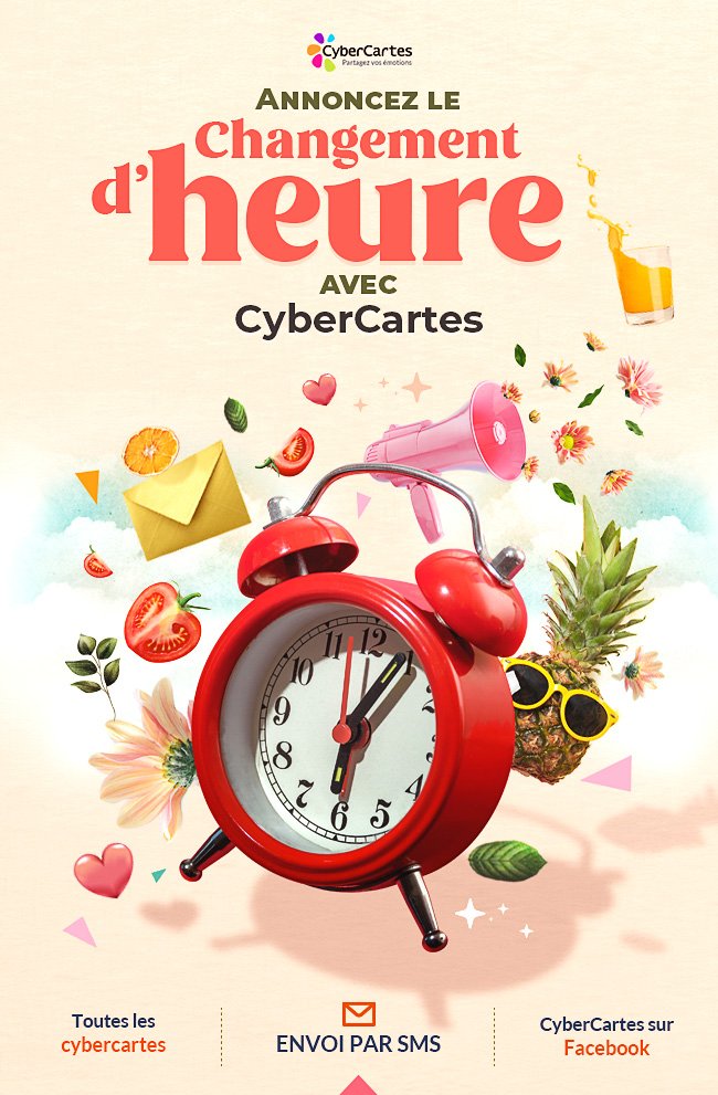 Campagne CyberCartes, changement d'heure