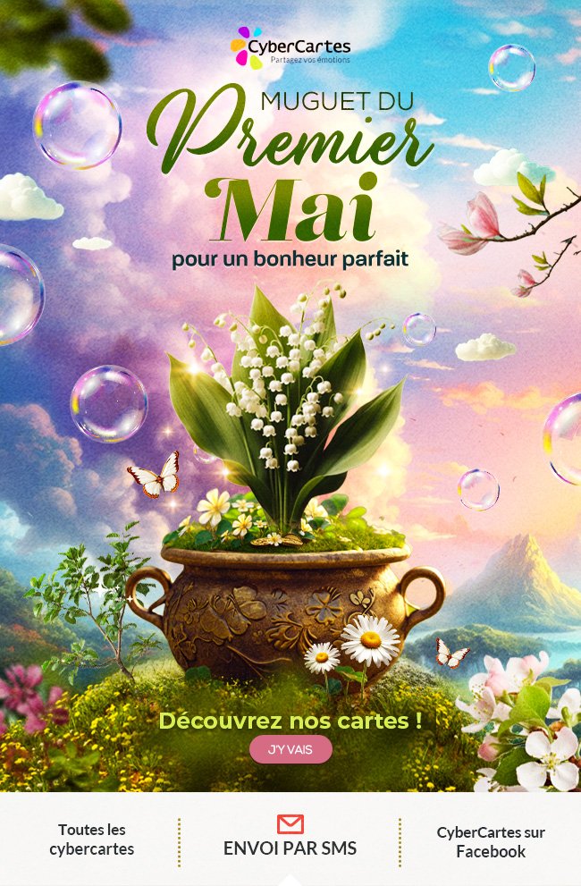 Campagne CyberCartes, muguet du 1er mai