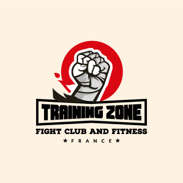 Logo Training Zone Fight Club and Fitness