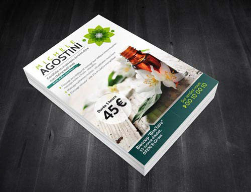Flyer Michèle Agostini, soins bien-être